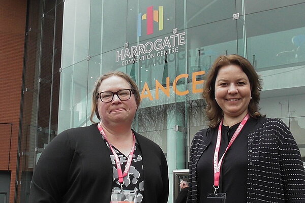 AW and EP at the conference centre