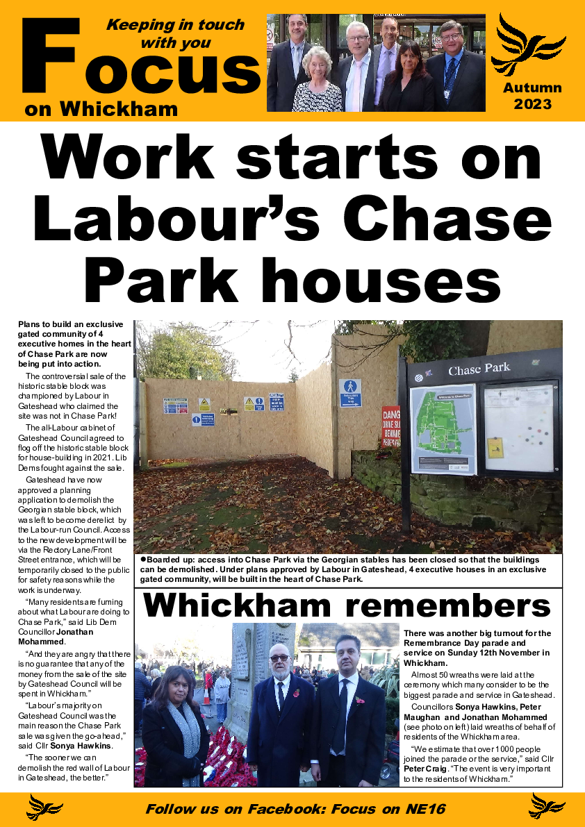 Focus - Whickham North - Issue 172 October 2023