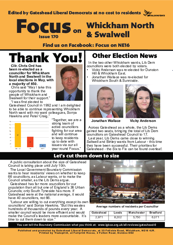 Focus - Whickham North - Issue 170 June 2023