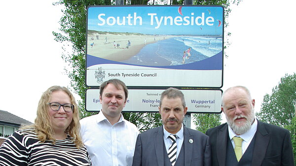 Jamie and Councillors in South Tyneside
