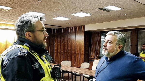 Ron with Northumbria Police