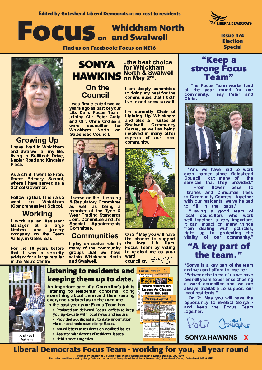 Focus - Whickham North - Issue 174 April 2024