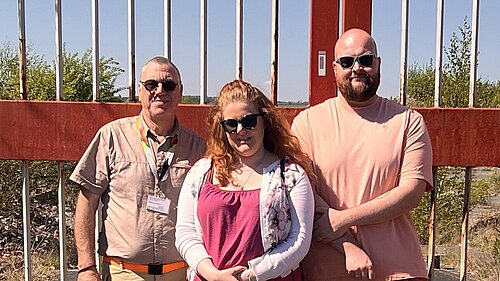 Paul, Lauran and Joe at Site
