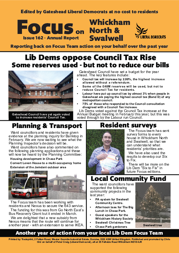 Focus - Whickham North - Issue 162 March 2022