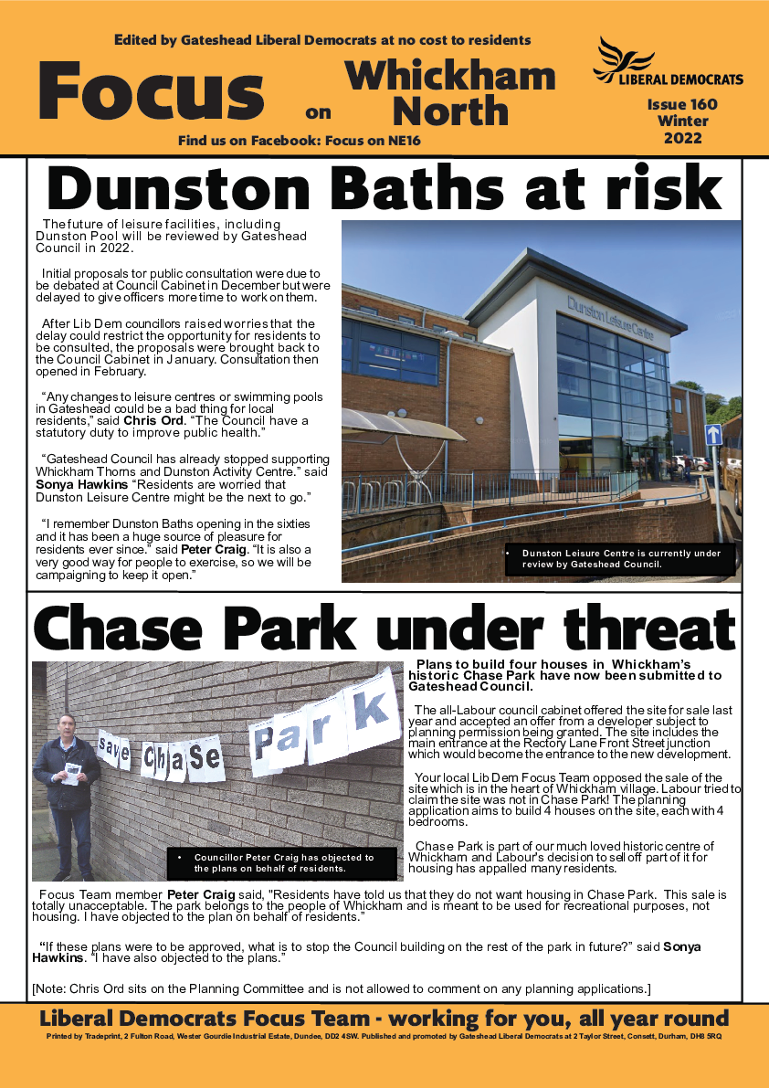 Focus - Whickham North - Issue 160 February 2022
